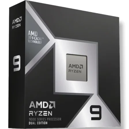 AMD Procesador Ryzen 9 9950X3D2 Dual Edition 16 núcleos 32 hilos Zen 5 (4.3-5.6 GHz) 192 MB L3 Cache Socket AM5 100-100001978WOF